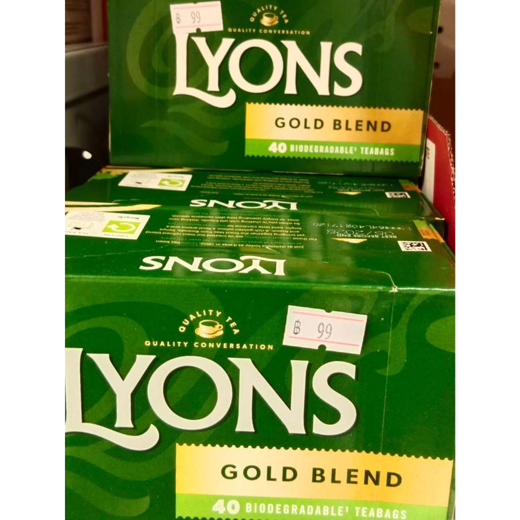 LYONS *** GOLD BLEND *** English / Irish Tea / Teabags x 40 Biodegradable Bags