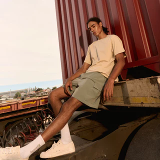 กางเกงคาร์โก้ขาสั้นเอวยางยืด Unisex - Cargo Shorts Drygum