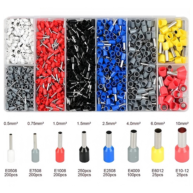 คีมย้ำคอร์ดเอ็นคีมจีบ สายไฟคีมกดจีบคีมยำหัว 1250 ชิ้น End Crimping Connector คีมย้ำ cord end คีมย้ำหางปลากลม คีมย้ำหางปล - รูปที่ 3