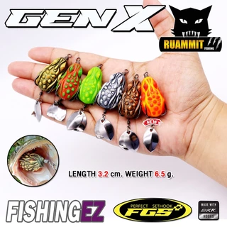 เหยื่อตกปลา เหยื่อปลอม กบยางGEN-X by FISHING EZ (ชุดตัวเบ็ด FGS V.1)