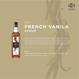 1883 น้ำเชื่อมกลิ่นวนิลลาฝรั่งเศส หอม เข้ม | FRENCH VANILLA SYRUP 1000 ml. (SKU 2881)