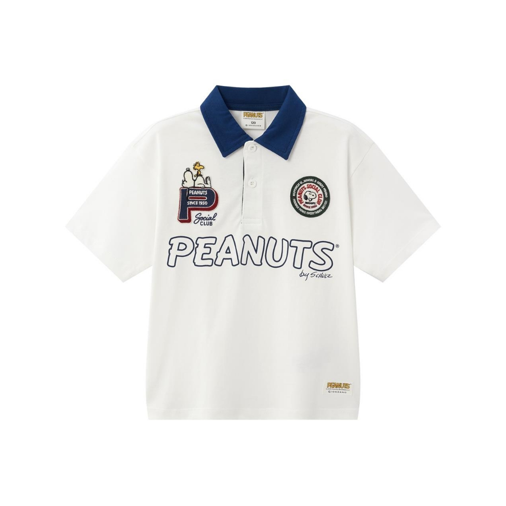 GIORADANO เสื้อโปโลเด็ก Junior's Polo (Snoopy) 03015379