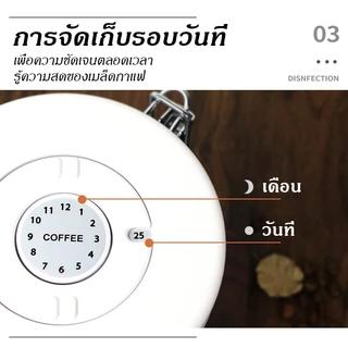กระป๋องเก็บกาแฟ โถเก็บเมล็ดกาแฟ ฟรีช้อนสแตนเลส สแตนเลส ขนาด1.2L/1.5L / 2L สูญญากาศ กันความชื้นโหลสแตนเลส พร้อมส่ง