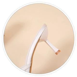 👡24h.พร้อมส่งในไทย🎀รองเท้าส้นสูง7cm🥳สาดคาดตาข่าย🔆มีโบว์🎀 แฟชั่น เที่ยว ออกงาน🎉 สีขาว/ดำ X