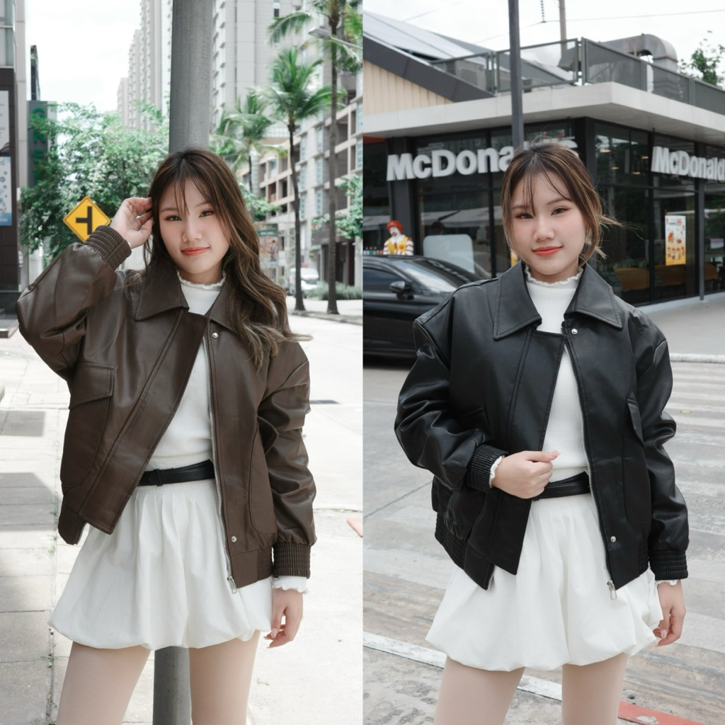 YERIN - Sydney Jacket เสื้อแจ็คเก็ตหนัง