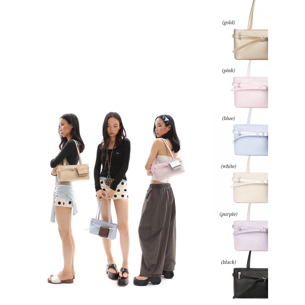 Jandress| พร้อมส่ง Bellinint folding bag กระเป๋าสะพายข้าง (ใช้โค้ดลด 20-25%) จากช็อปแท้100%