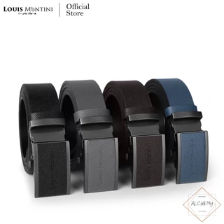 [ส่งด่วนฟรี]Louis Montini เข็มขัดผู้ชาย เข็มขัดหัวออโต้เมติก Automatic Buckle Belt Business Men Belt MGN364