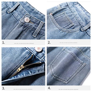 👖Jeans👖กางเกงยีนส์ผู้ชาย baggy jeans ชาย ยีนส์ ตรง ทรงหลวม เนื้อผ้ายีนส์ล้างน้ำ มีหลายสี สไตล์เกาหลี