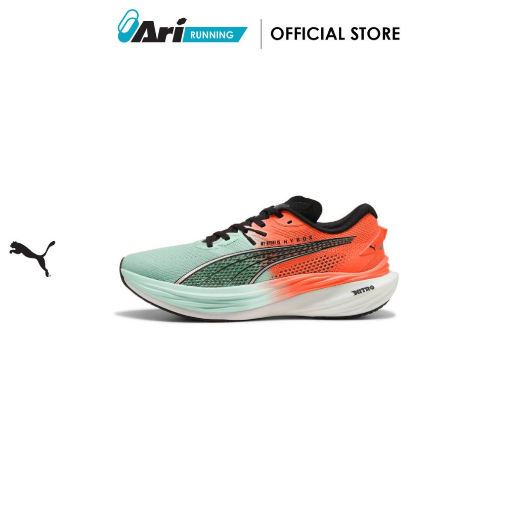 PUMA M DEVIATE NITRO 3 HYROX - GLOWINGRED/MINTMELT (31229301) รองเท้าวิ่ง ผู้ชาย พูม่า DEVIATE NITRO