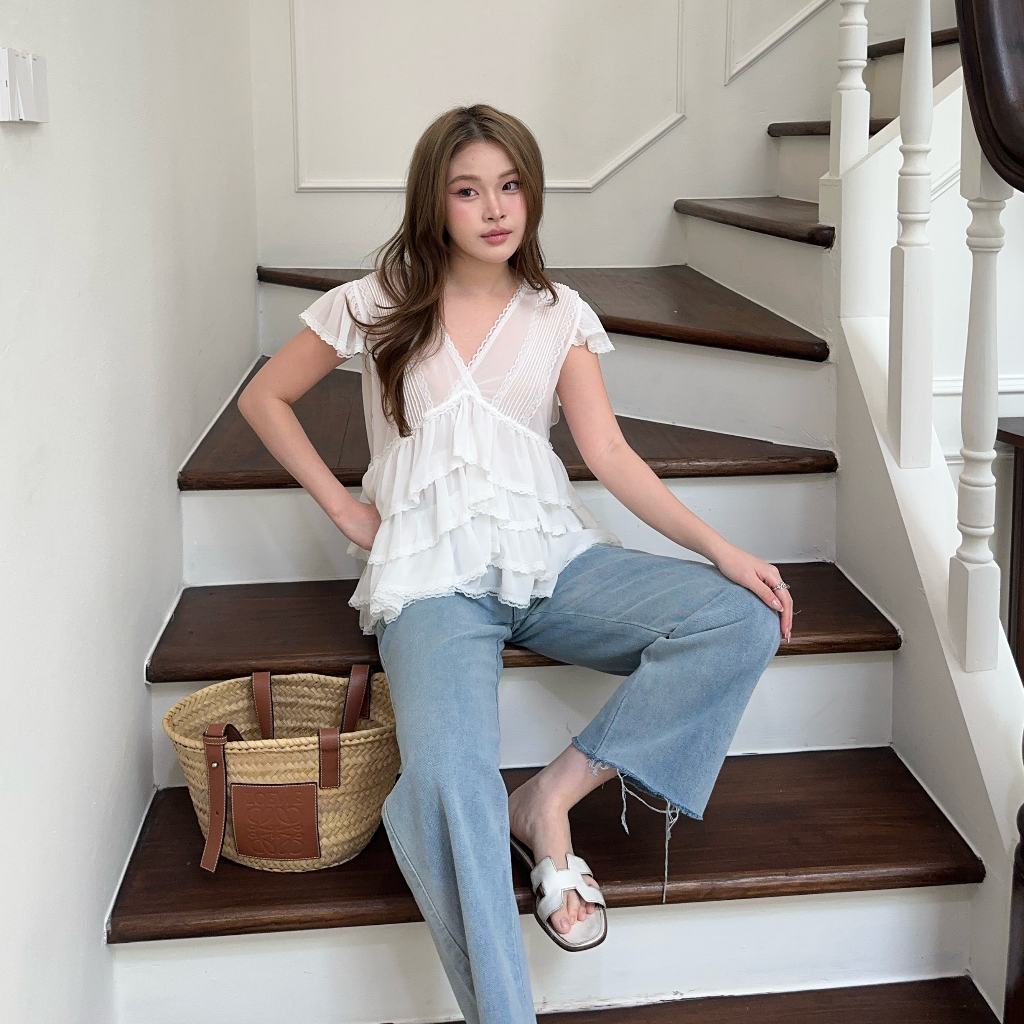 Kimmame – เสื้อ รุ่น Phoebe Chiffon ราคา ถูกที่สุด ดีลบีเคเค แกลเลอรีภาพที่ 3