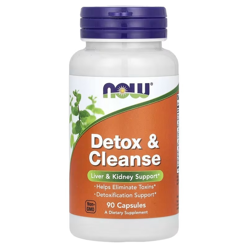 Detox & Cleanse Liver & Kidney Support 90 Capsules ดีท๊อกทำความสะอาดตับและไต, NOW Foods