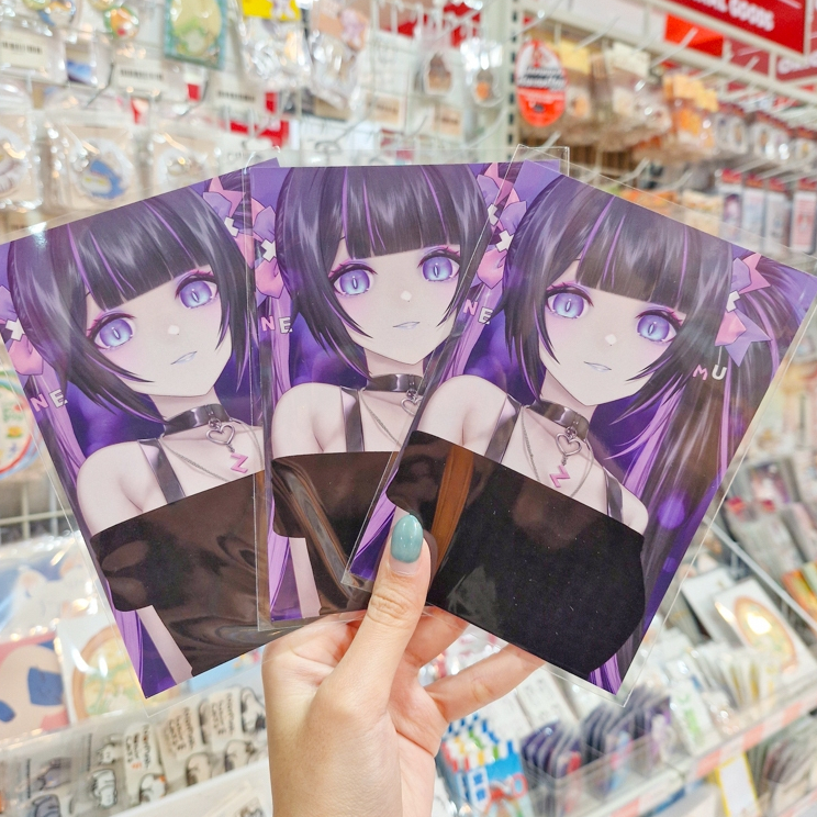 Temperature Postcard โปสการ์ดอุณหภูมิ ลายเนมุ สาวสวยน่ารัก โปสการ์ดสวย ๆ หมึกดำล่องหน! [Nemuri Nemu]