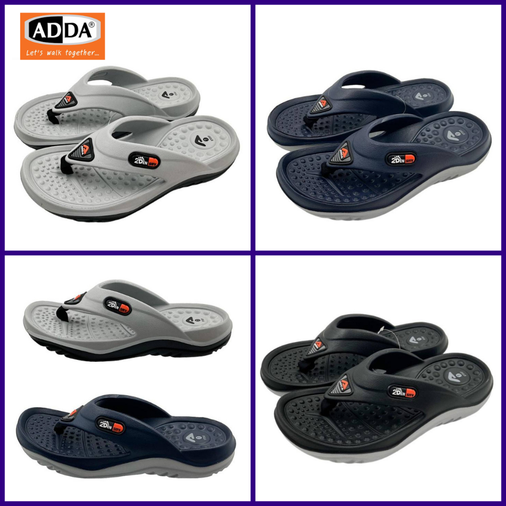 ADDA รองเท้าแตะหนีบเพื่อสุขภาพ รุ่น5TD57 สีดำ/สีกรม/สีเทา(XFRA)