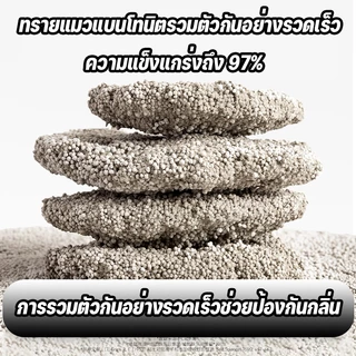 ทรายแมว、 เก็บกลิ่น ทรายแมวไร้ฝุ่น 6、8 ลิตร คุณภาพสูง ทรายแมว ทรายแมวโคซี่ ทรายแมวอย่างดี จับเป็นก้อน ทรายแมวหินภูเขาไฟ、