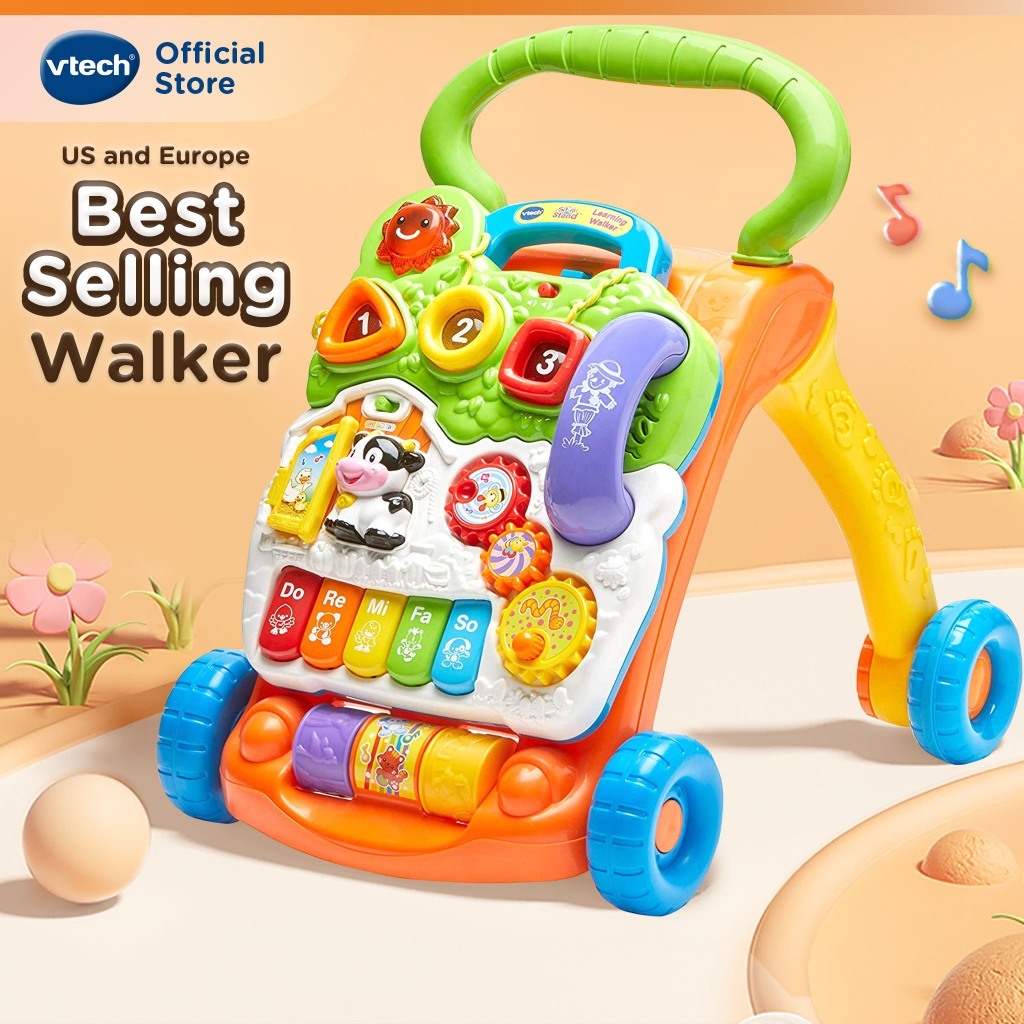 VTech วีเทค รถหัดเดินเด็ก เสียงดนตรี ปรับความเร็วได้ แผงกิจกรรมเรียนรู้ ของเล่นเด็ก 9 เดือน 1 ปี 1.5