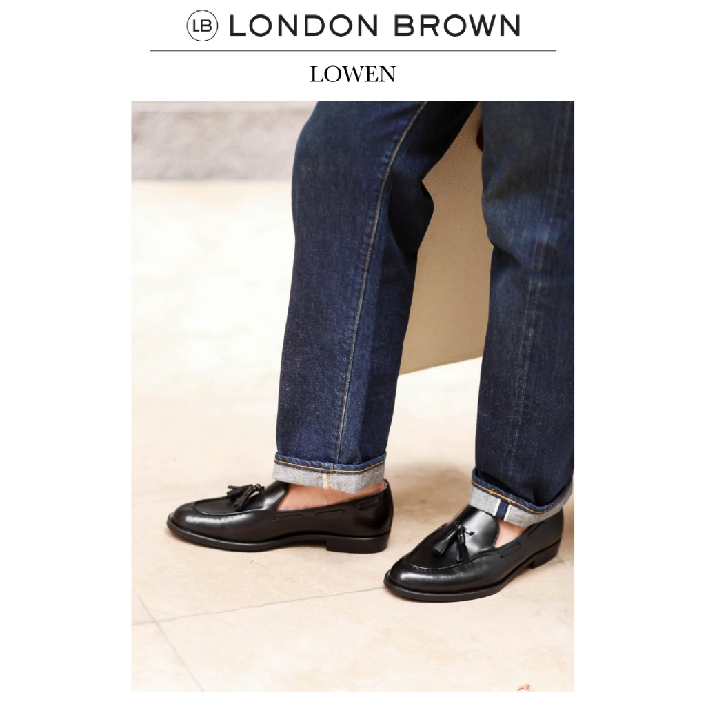 LONDON BROWN - LOWEN รองเท้าหนัง ทรงTASSEL