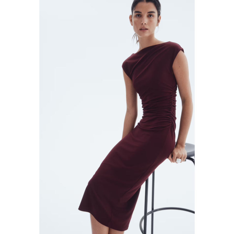 H&M(เอชแอนด์เอ็ม) เดรสแขนกะลาสี Women Cap-sleeved dress 1239334_4