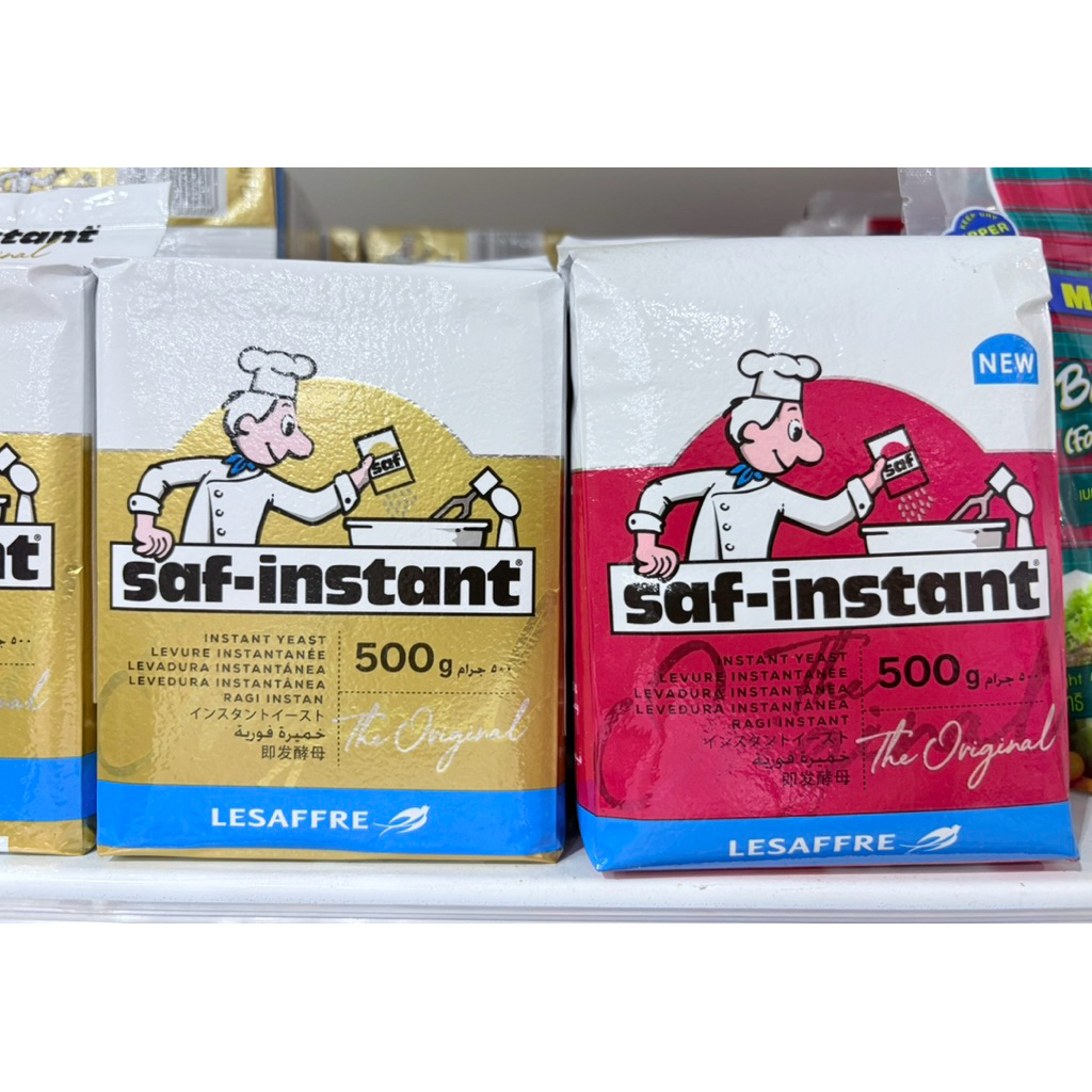 ยีสต์แห้งสำเร็จรูป ยีสต์นก ตราซาฟ-อินสแตนท์ saf-instant dry yeast (หวานกับจืด) ขนาด125, 500 กรัม