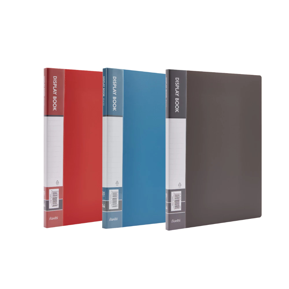 Bantex คลิปบอร์ดพลาสติก A4 แฟ้มใส่เอกสาร แฟ้มเอกสาร ไม่ต้องเจาะรู ไม่แตกหักง่าย Display Book