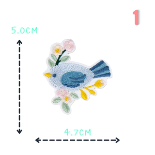 🐤ตัวรีดลายนกน้อยเจ้าหญิง ชุดC62 สไตล์คุณหนู รีดง่าย ละมุนทุกมุมมอง รีดง่ายไม่ต้องเย็บ