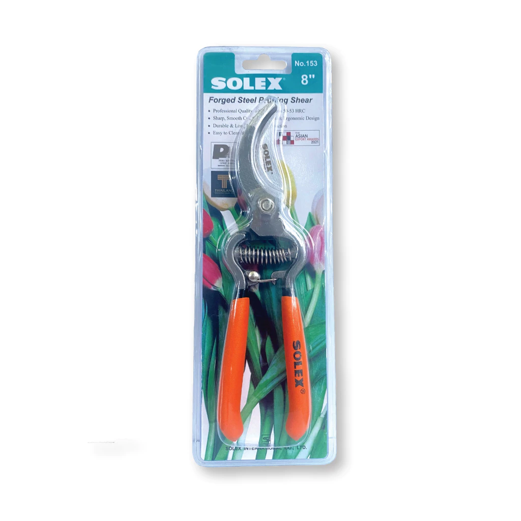 SOLEX กรรไกรตัดกิ่ง No.153 8” เครื่องมือสวน