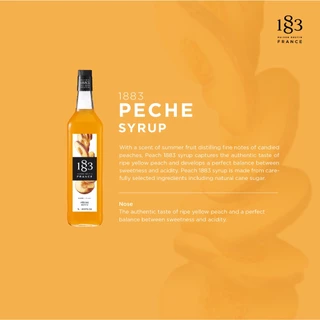 1883 น้ำเชื่อมกลิ่นพีช | PEACH SYRUP 1000 ml. (SKU 6123)