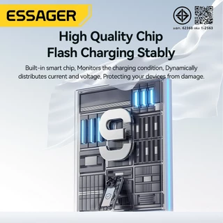 Essager 30W Type-c ที่ชาร์จแบบพกพา ปลั๊ก US/EU พร้อมชิปอัจฉริยะในตัว for Huawei Samsung ip