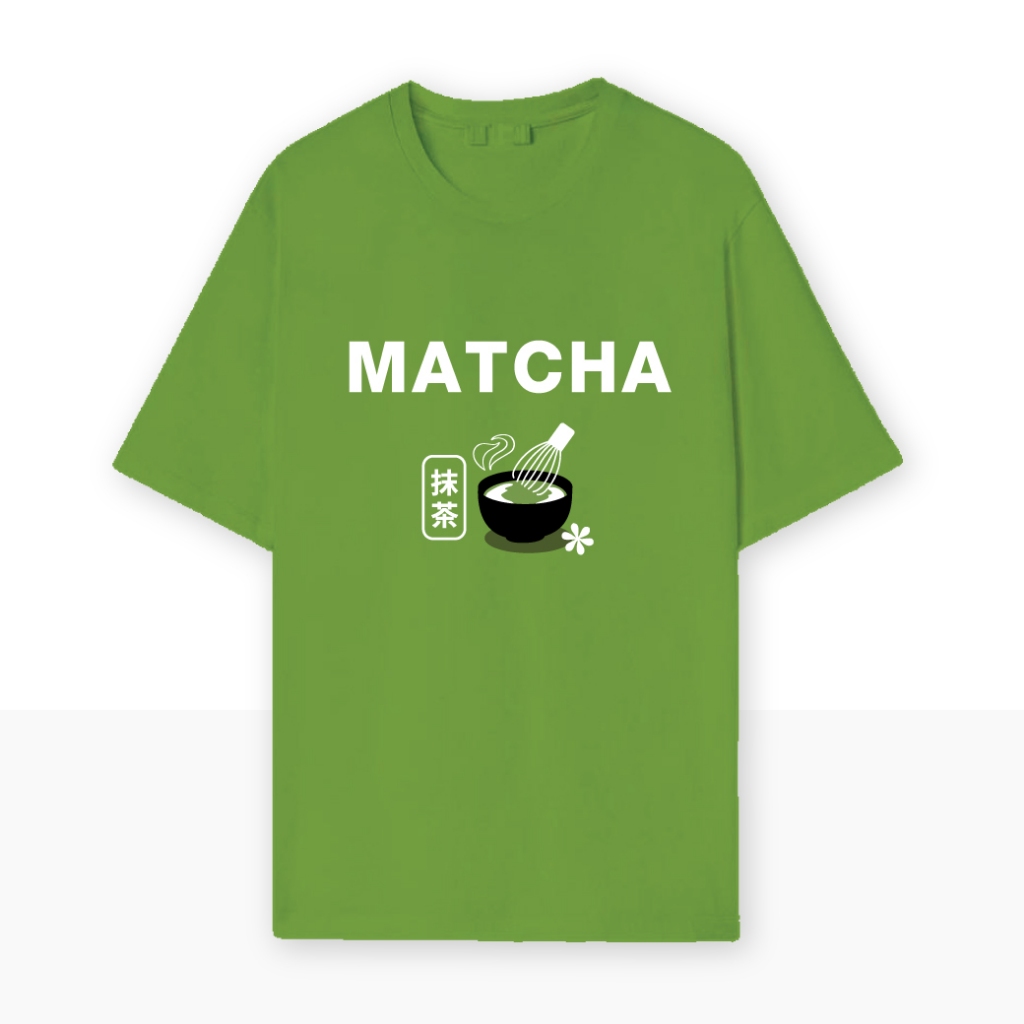 Matcha เสื้อยืดเขียว Oversize