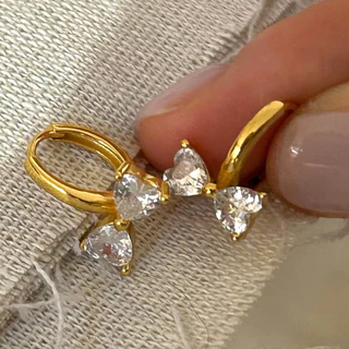 🎀มีส่งด่วน🎀 ต่างหูห่วง ต่างหูเงิน 1คู่/พร้อมส่ง