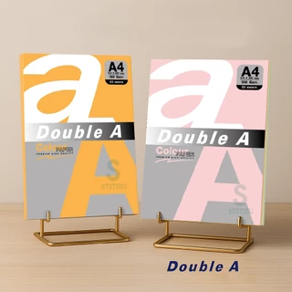 Double A กระดาษการ์ด กระดาษการ์ดสี กระดาษถ่ายเอกสาร A4 หนา 180 แกรม แพ็ค 50 แผ่น จำหน่าย 1แพ็ค [S24]