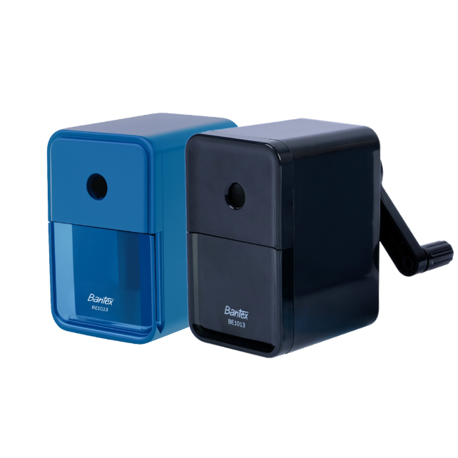 Bantex กบเหลาดินสอ กบเหลาดินสอแบบตั้งโต๊ะ เหลาดินสอ กบเหลามือหมุน อุปกรณ์การเรียน Pencil sharpener