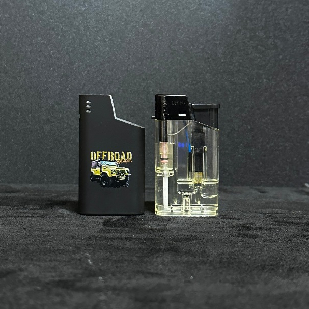 อุปกรณ์จุดไฟ สีดำซิลิโคน ลายการ์ตูน หัวเหล็ก ถอดปลอกเติมแก๊สได้ - รูปที่ 6