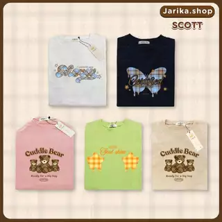 Jarikashop - เสื้อยืดลาย scott ( งานป้าย.. Jarika ) ( จ265 )