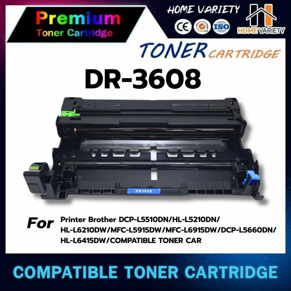 HOME ดรัมเทียบเท่า DR3608/DR-3608 For Brother HL-L5210/6210/6415/DCP-L5510/MFC-L5710