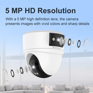 VSTARCAM CS2DR WiFi / CG2DR 4G LTE SIM SUPER HD 1296P 5MP x 2 เลนส์กล้อง กล้องวงจรปิด iP Camera