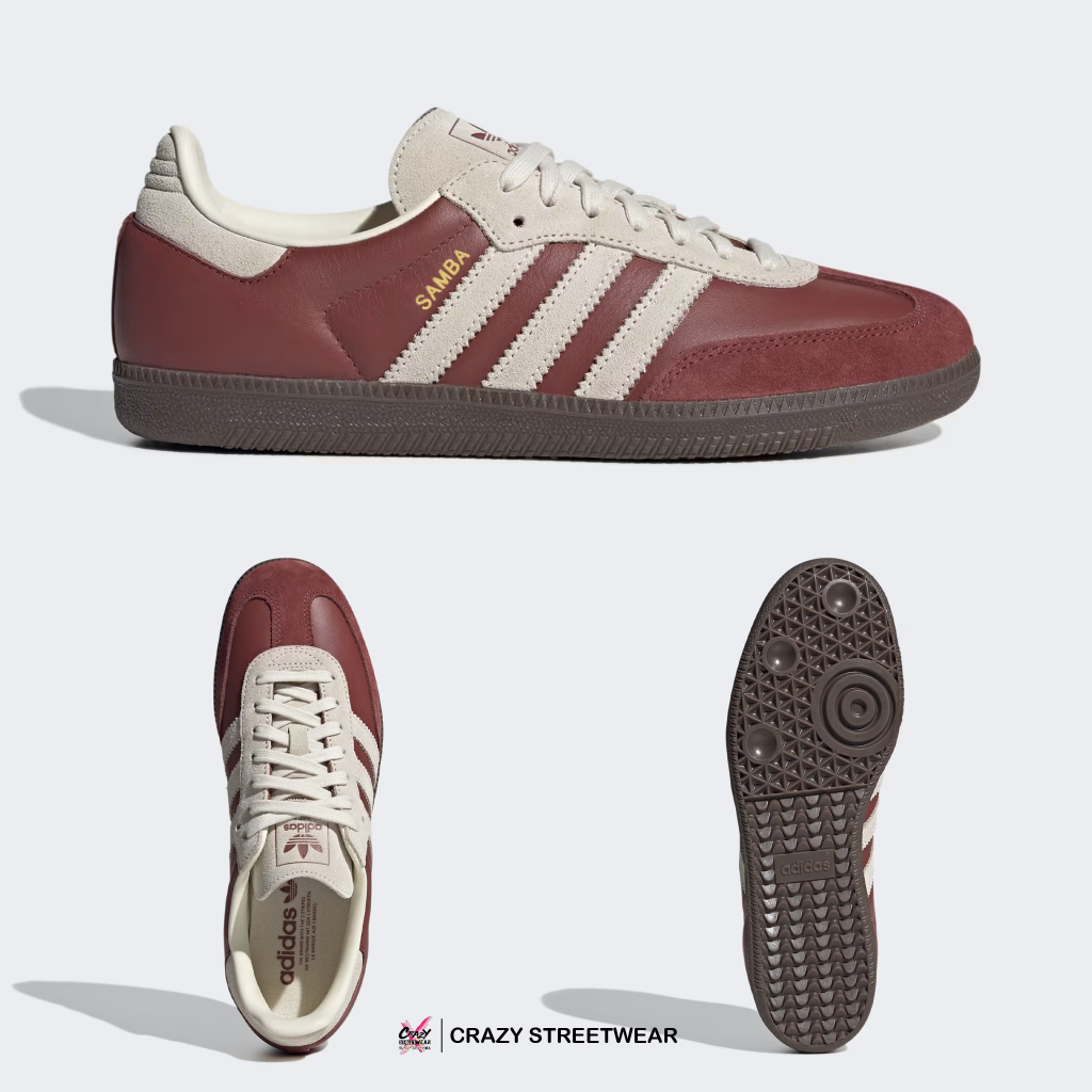 Adidas Samba OG ของแท้ 100% ( JI3216 / JI3215 ) ลิขสิทธิ์แท้ อดิดาส รองเท้าผู้ชาย อดิดาส แซมบ้า ราคา ถูกที่สุด ดีลบีเคเค แกลเลอรีภาพที่ 3
