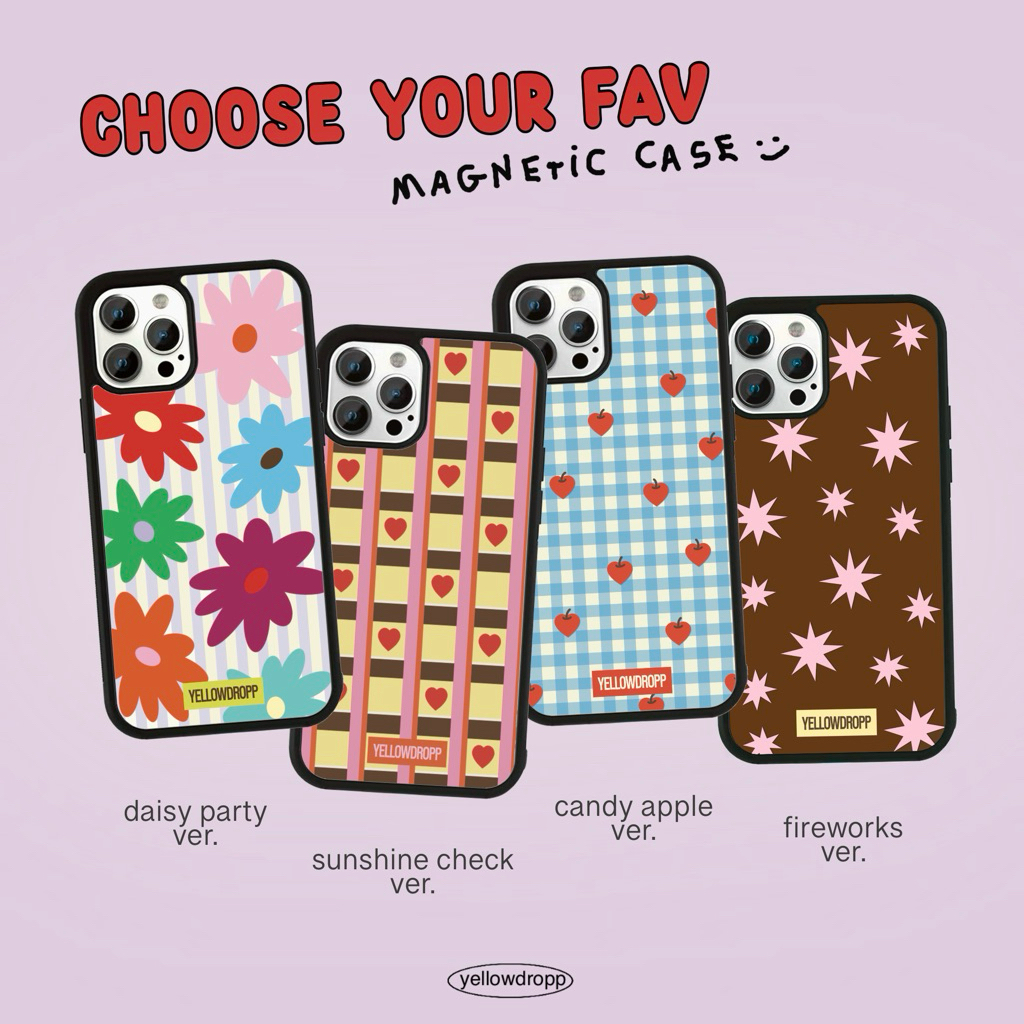 พร้อมส่ง 💬 magnetic case เคสแม่เหล็กขอบดำ