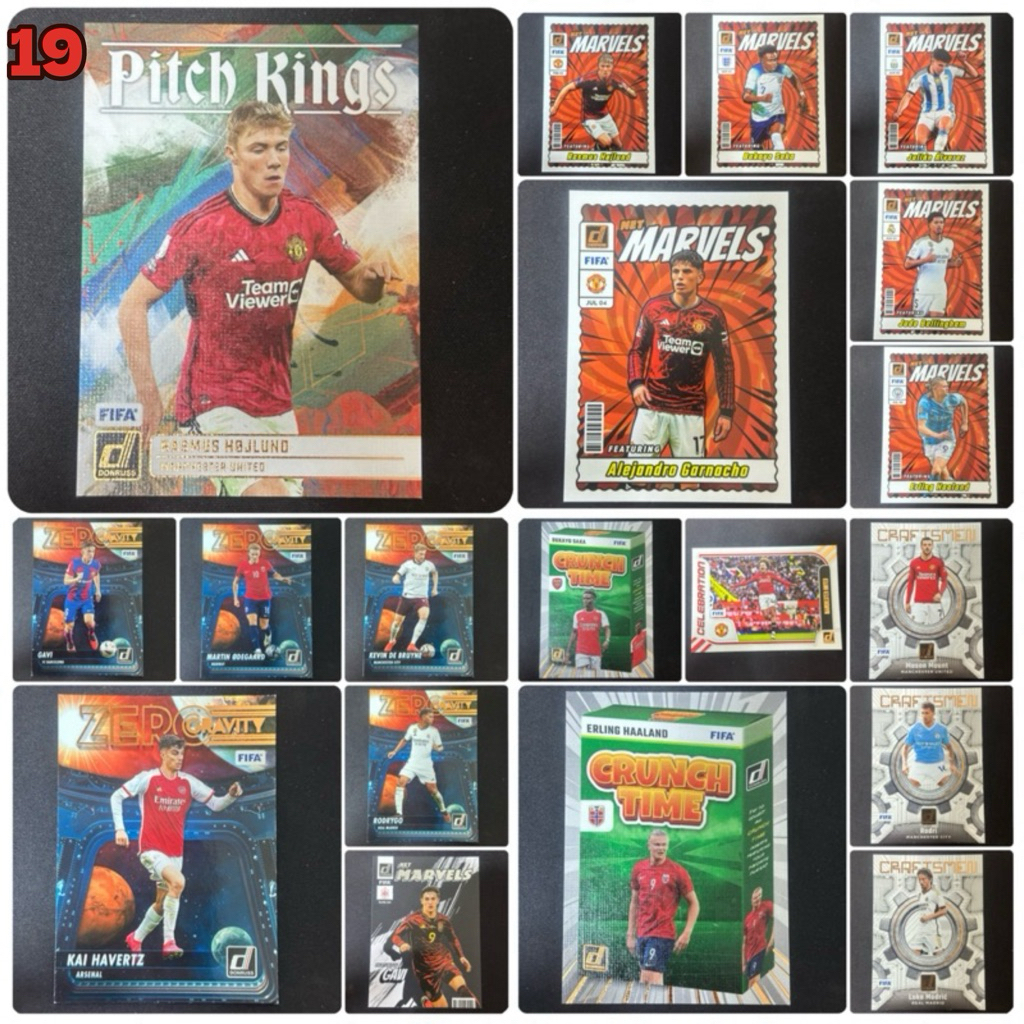 การ์ดฟุตบอล GARNACHO HOJLUND HAALAND JUDE และคนอื่นๆอีกมากมาย