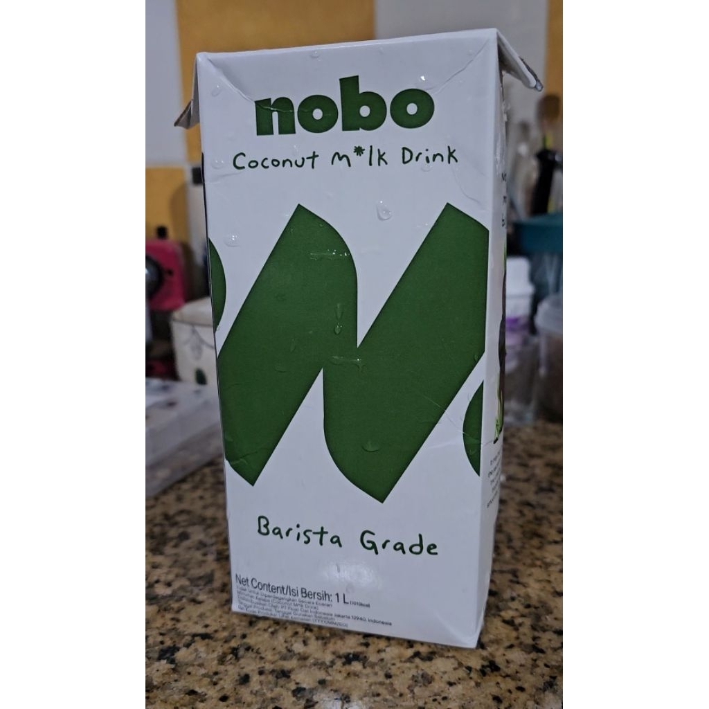 Nobo Coconut Milk Barista Grade น้ำนมมะพร้าว บาริสต้า 1000ml.Exp 2026/01/15(กล่องบุบเล็กน้อย ลดราคาแ
