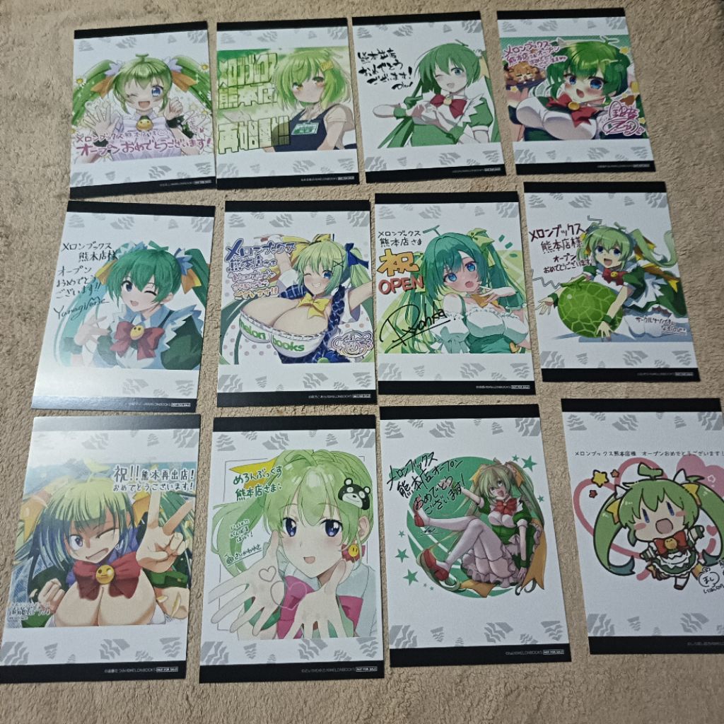 โปสการ์ด melonbooks ทั้งหมด 70 ใบ jp.