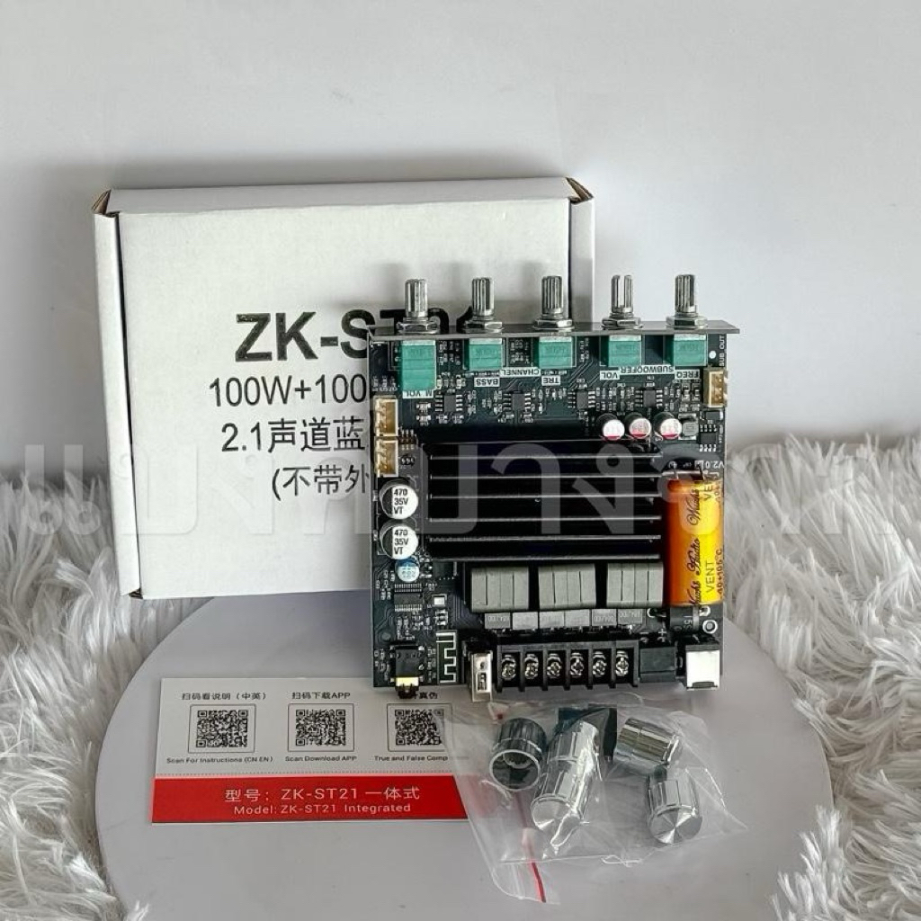 แอมป์ Zk-ST21 ไม่ย้าย/ย้ายวอลุ่ม กำลังขับรวม400w