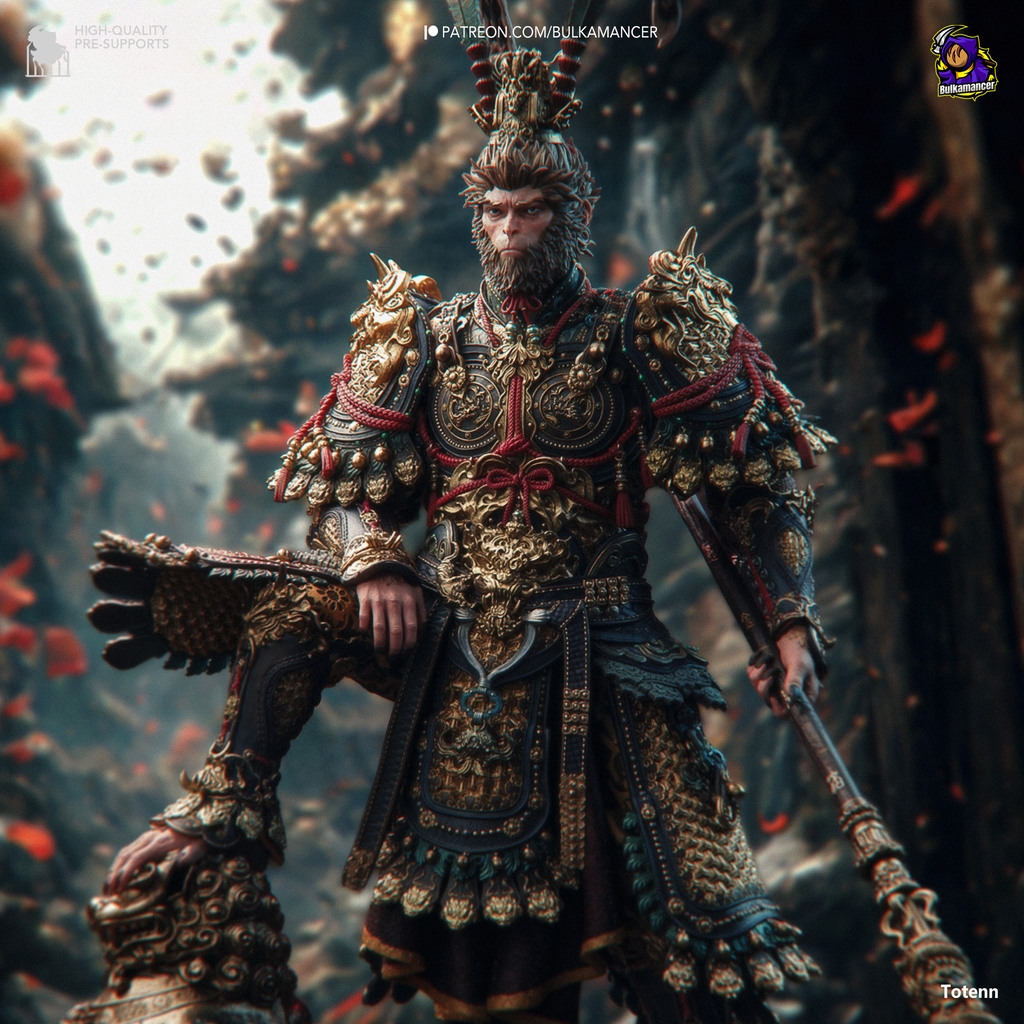 [โมเดลไม่ทำสี] Wukong [Black Myth] (printing model)
