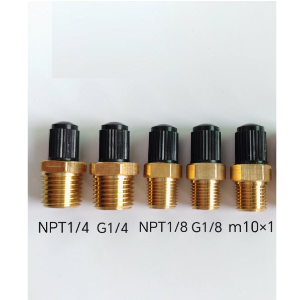 หัวเติมลม จุ๊บเติมลม เกลียวนอก 1/4NPT,1/8NPT,G1/4,G1/8,M10x1