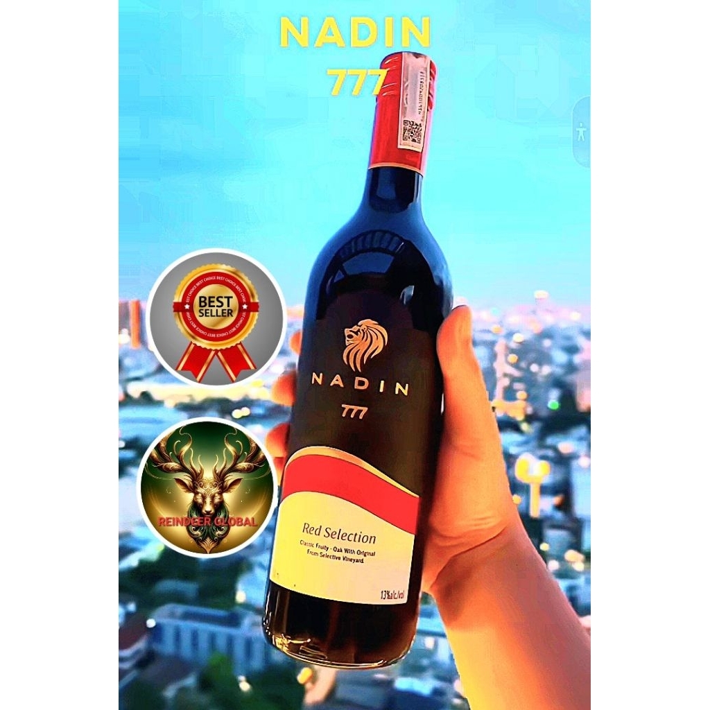 Red Grape Juice NADIN  777 Size 750ml (Pack ×1 bottle)