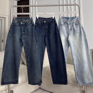 PTJ30236 Bubble Barrel Mid-rise กางเกงยีนส์ PROMTHONG