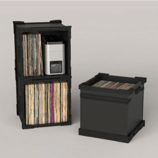 กล่องแผ่นเสียง HumminGuru FlexiCube Vinyl Storage Box (New)