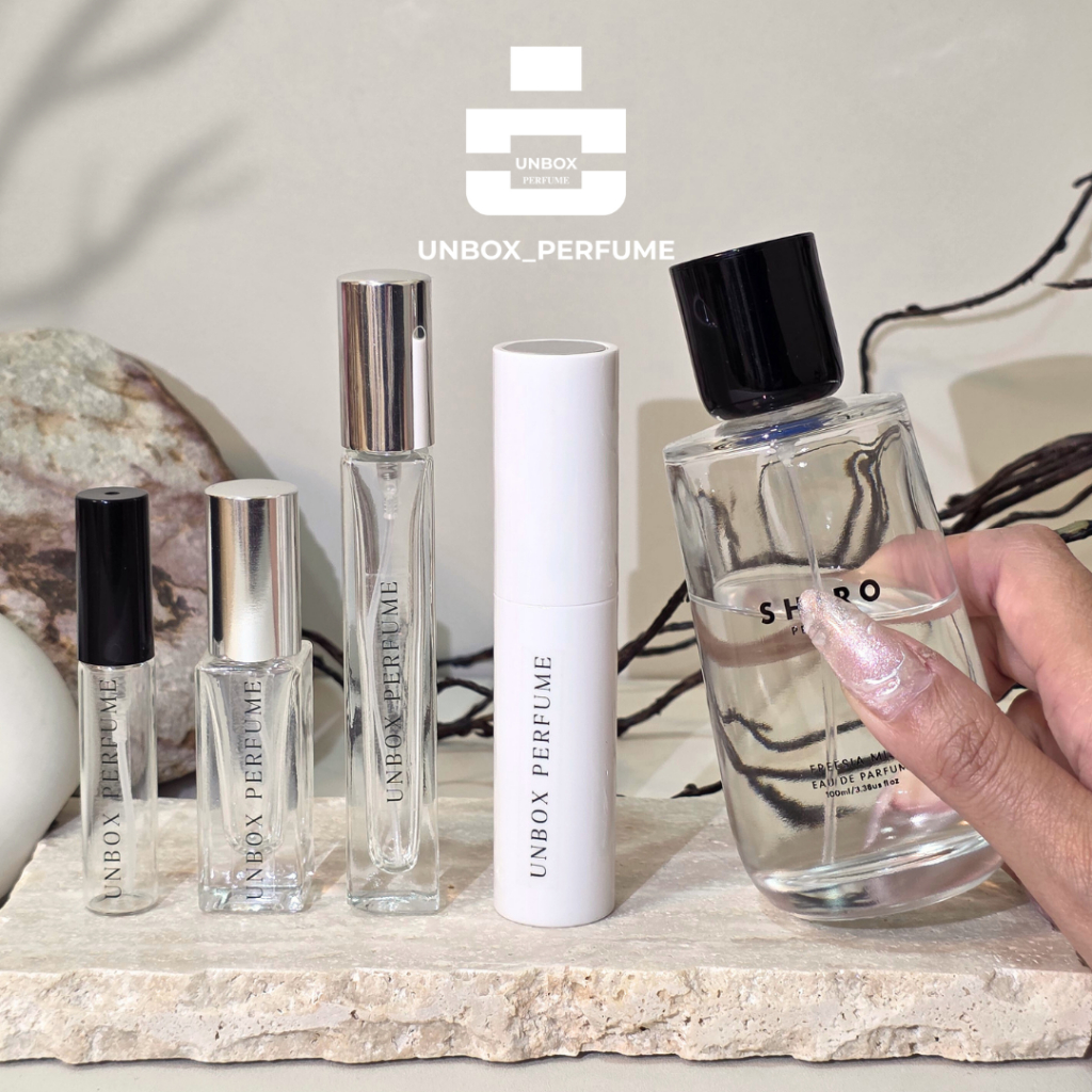 UNBOX PERFUME น้ำหอมขนาดทดลอง แบรนด์ญี่ปุ่นตัวดัง กลิ่น Freesia Mist / Smoked Leather / INTRODUCTI P