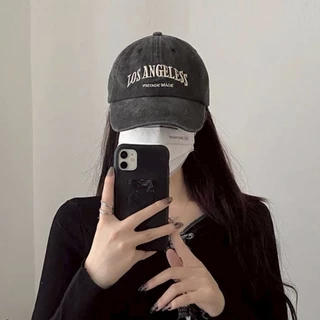 Vogue🌟พร้อมส่ง🌟 หมวกปีก ผ้ายีนส์สียีนส์ Caps ปักตัวอักษรเท่ๆ (MK-8)
