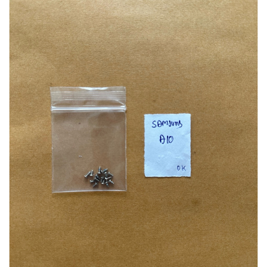 น็อตโทรศัพท์ น็อตมือสอง Samsung A10 และ น็อตล็อคเมนบอร์ด Samsung A10