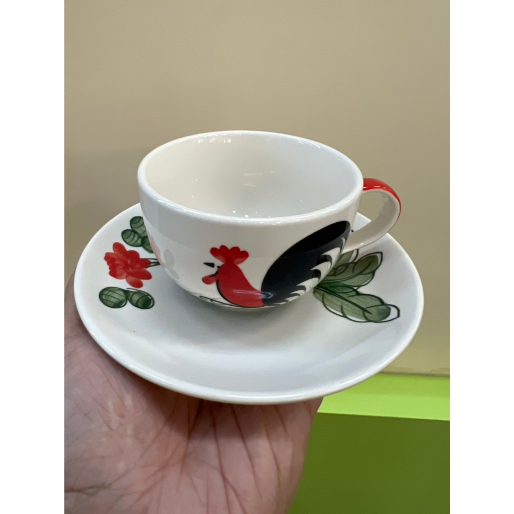 แก้วเซรามิกตราไก่ แก้วลาเต้ แก้วร้านคาเฟ่ ขนาด7oz เนื้อสโตนแวร์ stoneware ออกใบกำกับภาษีได้ รหัสkornzc63025